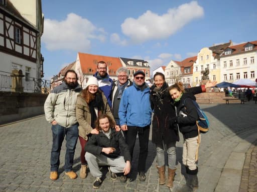 The board of the German foodsharing e.V. on Wurzen's market square